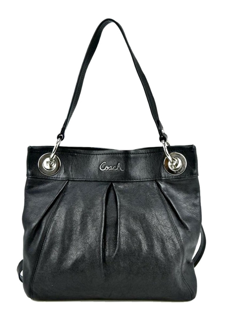 Coach Ashley Genuine Leather Convertible Crossbody Shoulder Satchel Bag